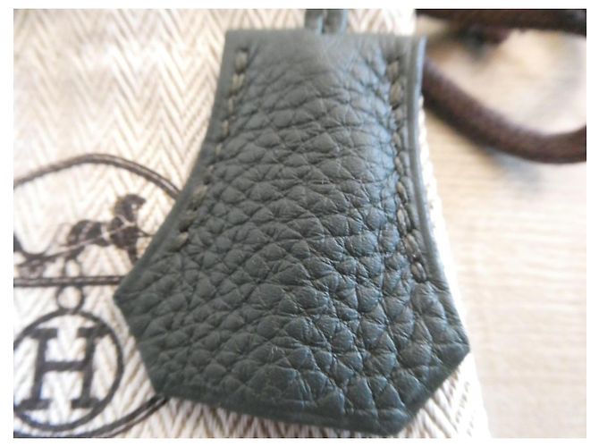 bell, pull tab and lock hermès new for hermès bag box dustbag Olive green - view 2