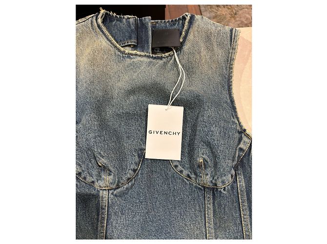 Abito GIVENCHY T.FR 38 Cotone Blu - vista 11