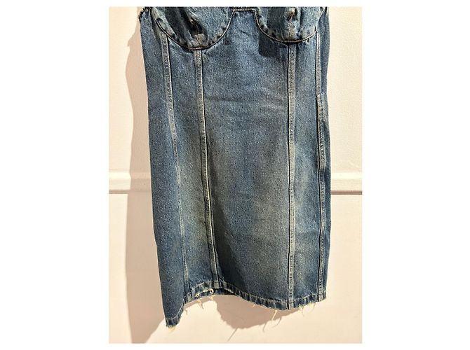 Abito GIVENCHY T.FR 38 Cotone Blu - vista 4