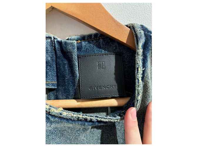 Abito GIVENCHY T.FR 38 Cotone Blu - vista 6