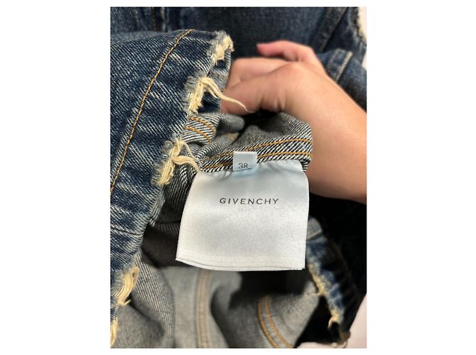Abito GIVENCHY T.FR 38 Cotone Blu - vista 7