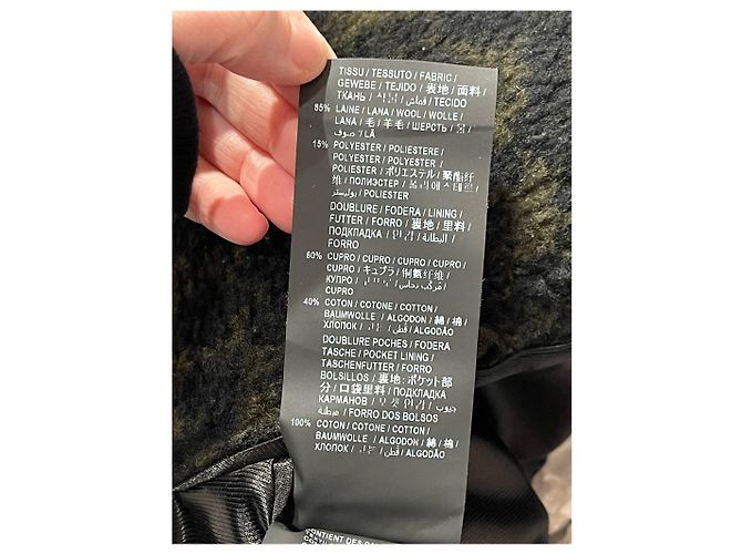 Abrigos SAINT LAURENT T.FR 38 Lana Negro - vista 7