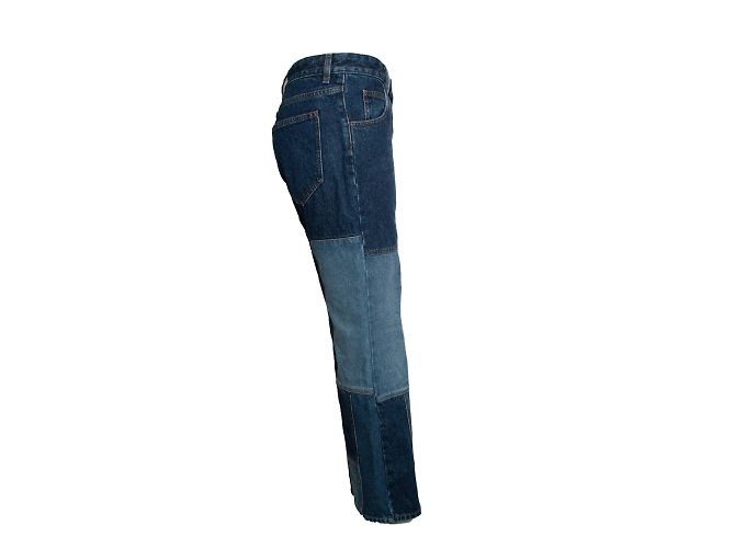 Chloé, Patchwork-Jeans in Blau - Ansicht 4