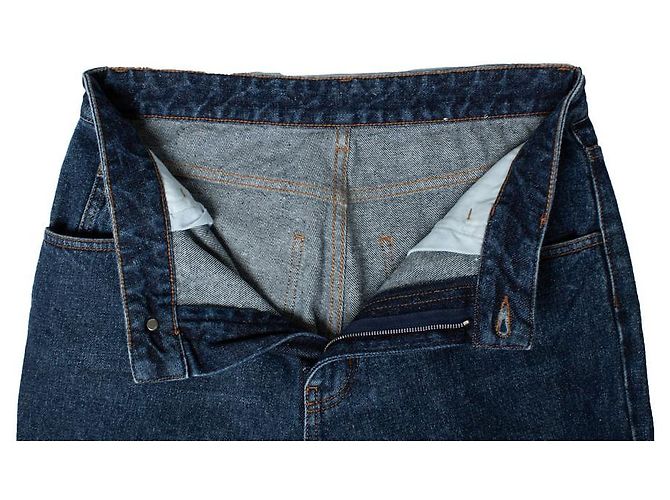 Chloé, Patchwork-Jeans in Blau - Ansicht 5