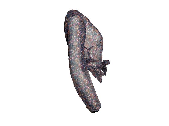 Ba&sh, blusa envolvente Danny con estampado floral Multicolor - vista 4