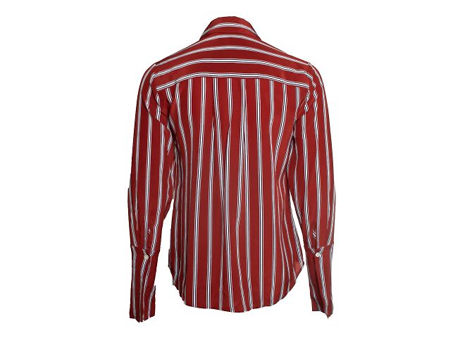 Autre Marque FRAME, camicia a righe rossa Rosso - vista 2