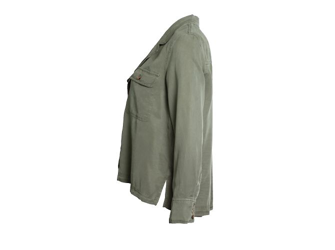 Anine Bing, camicia verde con tasche - vista 2
