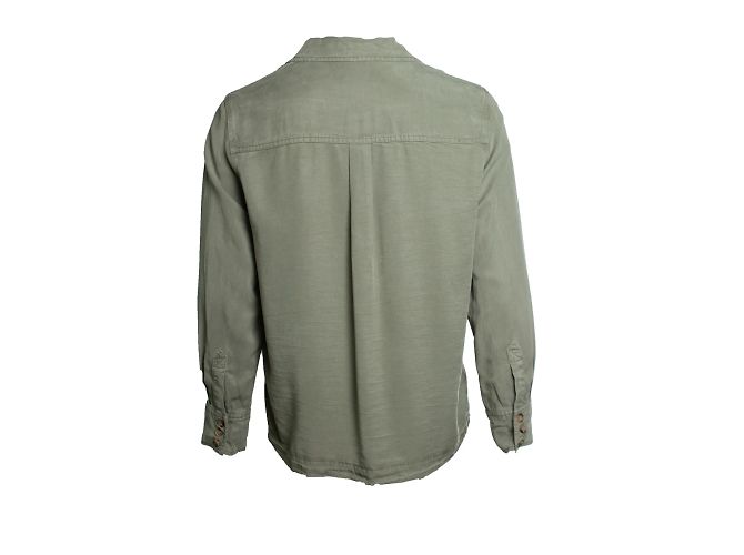Anine Bing, camicia verde con tasche - vista 3