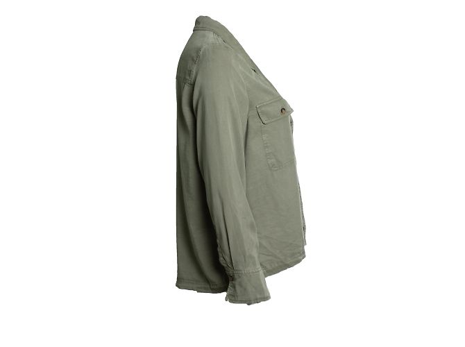 Anine Bing, camicia verde con tasche - vista 4