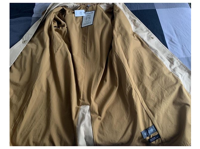 Gabardina Coach Marrón Beige Algodón Castaño - vista 11