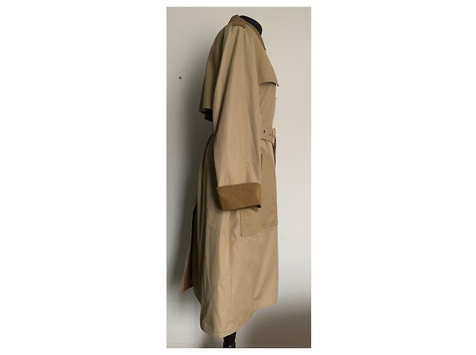 Gabardina Coach Marrón Beige Algodón Castaño - vista 19