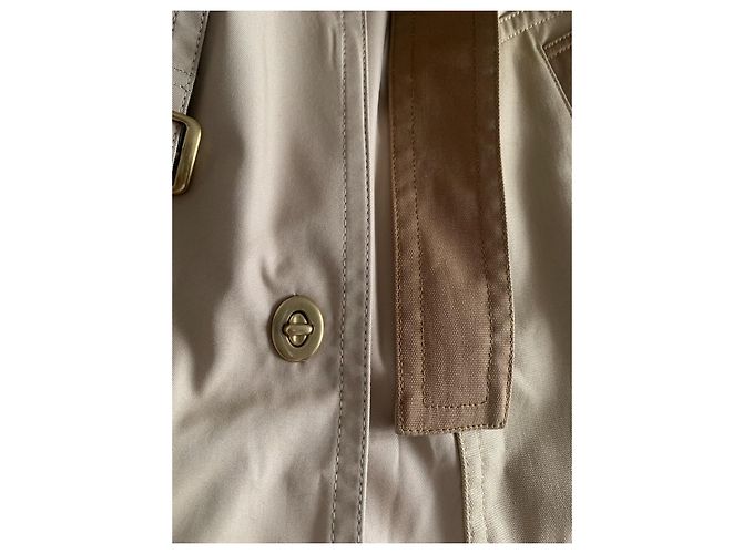 Gabardina Coach Marrón Beige Algodón Castaño - vista 4