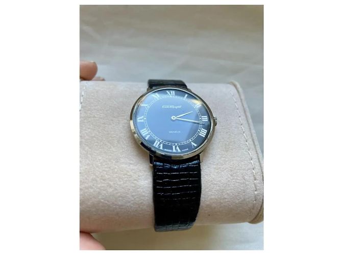 Orologio meccanico Pequignet Emile nero argento - vista 4