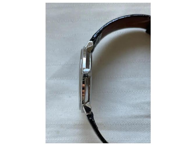 Orologio meccanico Pequignet Emile nero argento - vista 6