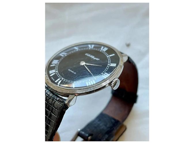 Orologio meccanico Pequignet Emile nero argento - vista 8