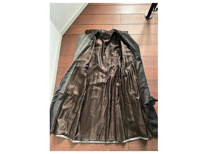 Autre Marque Lawrence Steele Abrigo de terciopelo plateado Plata - vista 10