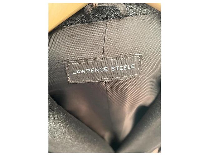 Autre Marque Lawrence Steele Abrigo de terciopelo plateado Plata - vista 5