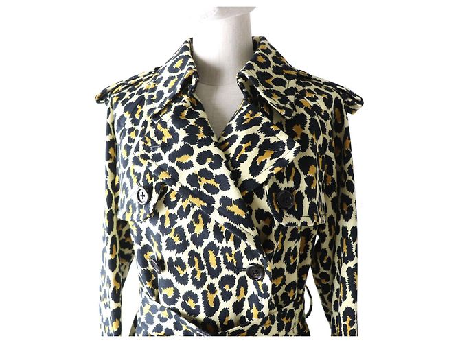 MARC JACOBS Women's Leopard Trench Coat XS - view 4