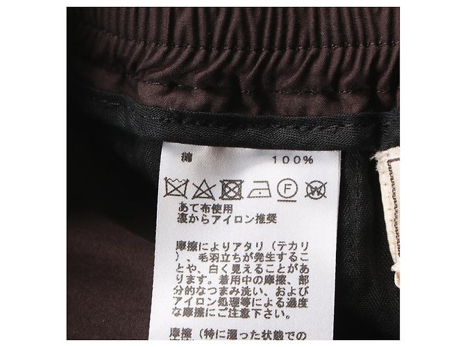 Hermès Pantalones de algodón Hermes Castaño - vista 4