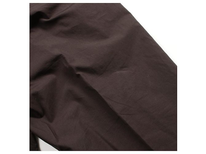 Hermès Pantalones de algodón Hermes Castaño - vista 7
