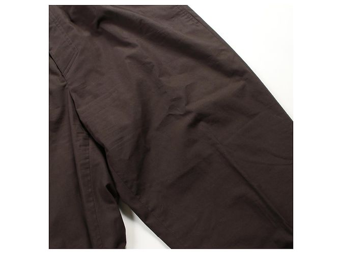 Hermès Pantalones de algodón Hermes Castaño - vista 9