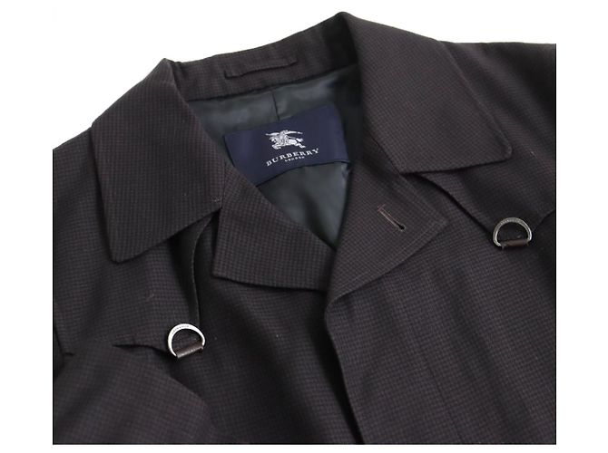 Bottega Veneta Trench coat de seda y algodón de pata de gallo marrón LL - vista 2