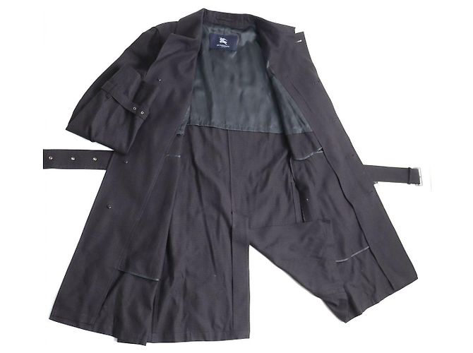 Bottega Veneta Trench coat de seda y algodón de pata de gallo marrón LL - vista 3