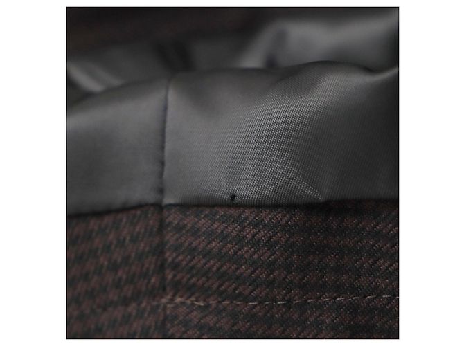 Bottega Veneta Trench coat de seda y algodón de pata de gallo marrón LL - vista 9