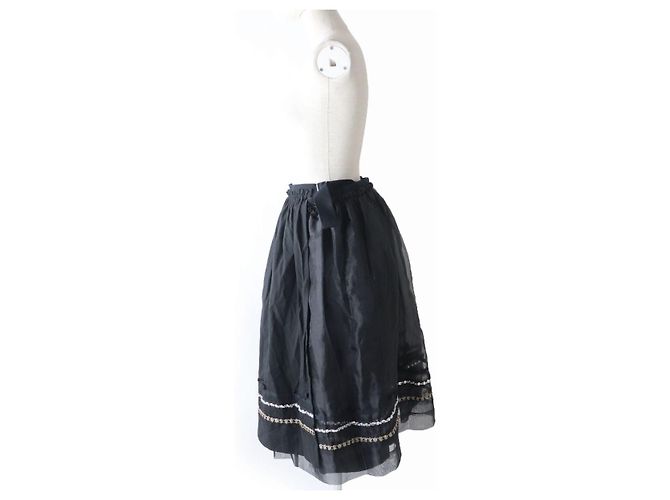 Gonna avvolgente nera COMME des GARCONS TB-S205 S - vista 4