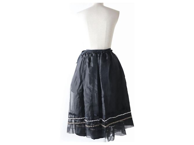 Gonna avvolgente nera COMME des GARCONS TB-S205 S - vista 6