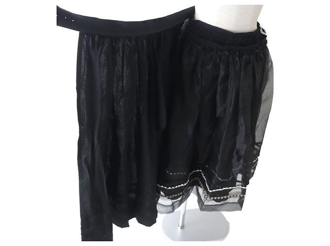 Gonna avvolgente nera COMME des GARCONS TB-S205 S - vista 7