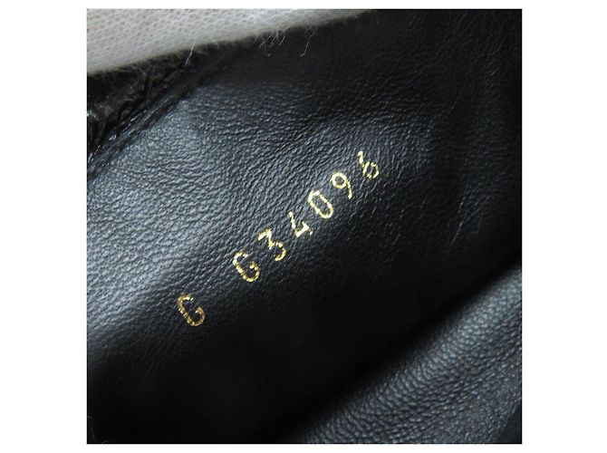 Botas cortas de cuero negro COCO Mark de Chanel G34096 - vista 11