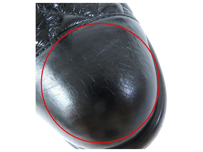 Botas cortas de cuero negro COCO Mark de Chanel G34096 - vista 14