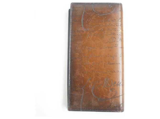 Berluti Santal Calligraphy Scritto Leather Long Wallet - view 2