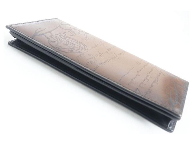 Berluti Santal Calligraphy Scritto Leather Long Wallet - view 3