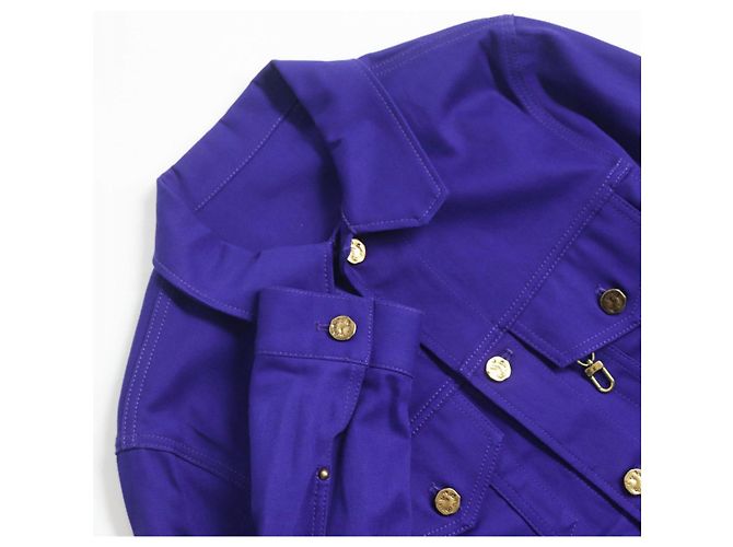 Louis Vuitton Denim-Jacke Blau 44 Authentisch - Ansicht 2