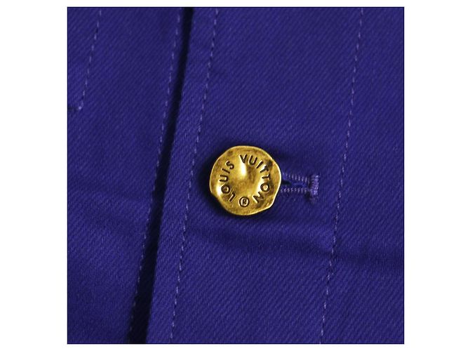 Louis Vuitton Denim-Jacke Blau 44 Authentisch - Ansicht 5