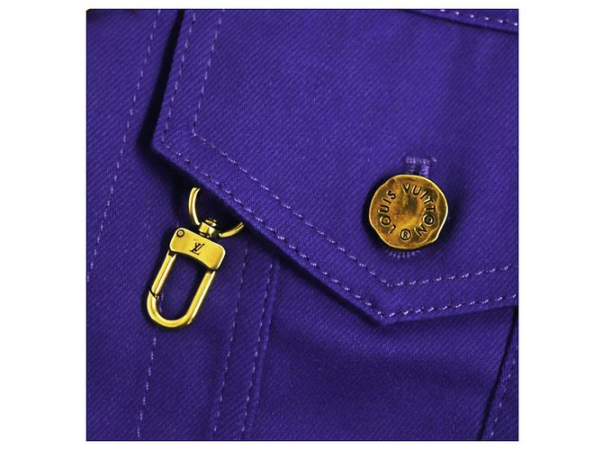 Louis Vuitton Denim-Jacke Blau 44 Authentisch - Ansicht 6