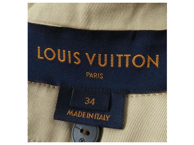 Abrigo Trench de Algodón Louis Vuitton Beige - vista 10