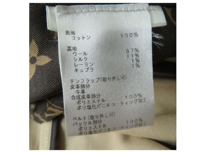 Abrigo Trench de Algodón Louis Vuitton Beige - vista 12