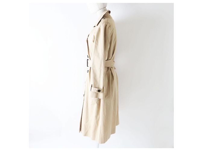 Abrigo Trench de Algodón Louis Vuitton Beige - vista 2