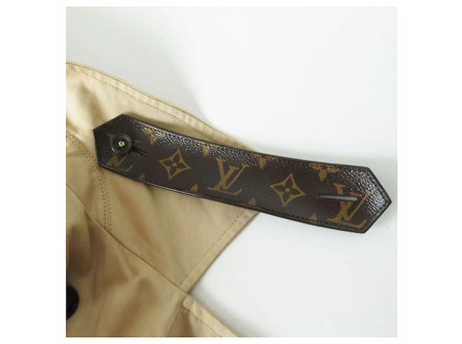 Abrigo Trench de Algodón Louis Vuitton Beige - vista 6