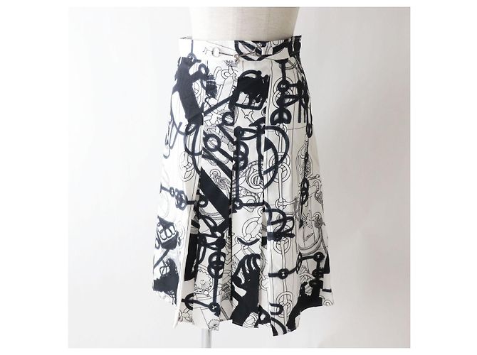 Hermès Set di 2 pezzi in seta acquerello Hermes Cliquetis Tattoo Nero - vista 6
