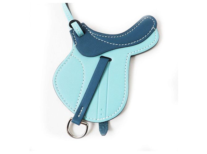 Hermès Hermes Charm Swift Blau - Ansicht 4