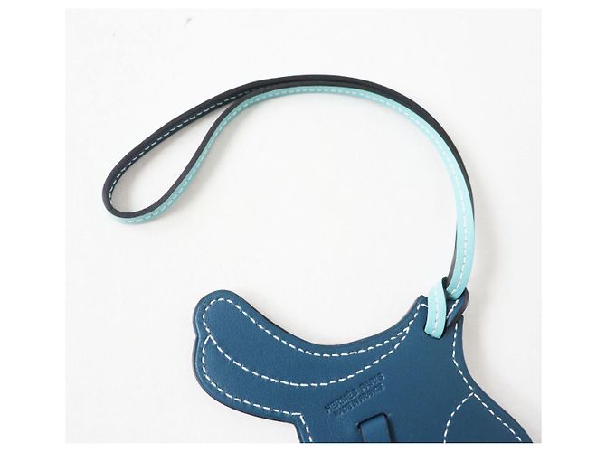 Hermès Hermes Charm Swift Blau - Ansicht 7