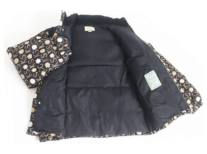Chaleco de plumas de nylon Gucci Negro - vista 3