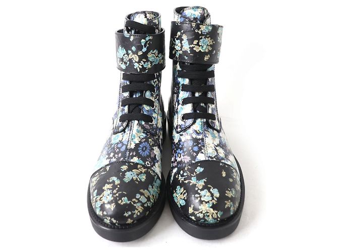 Botas cortas de cuero floral Louis Vuitton 37 - vista 3