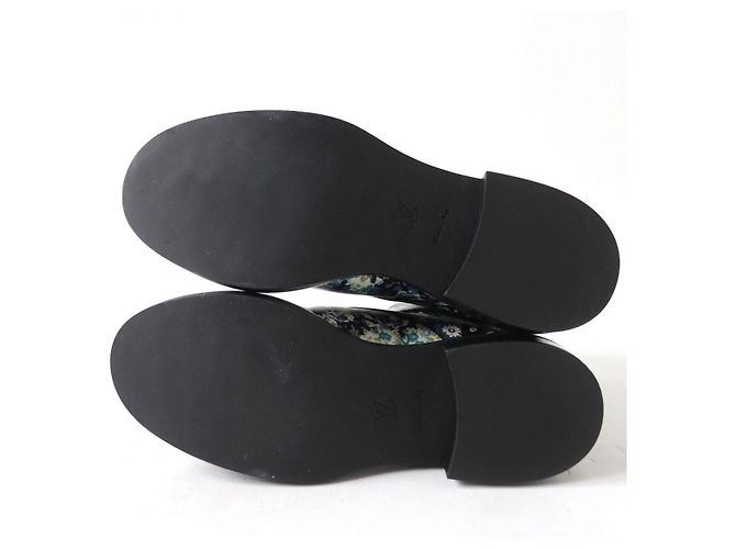 Botas cortas de cuero floral Louis Vuitton 37 - vista 6