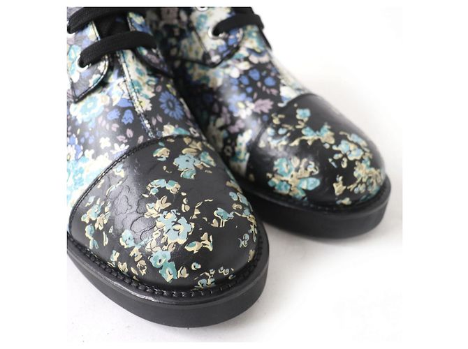 Botas cortas de cuero floral Louis Vuitton 37 - vista 7
