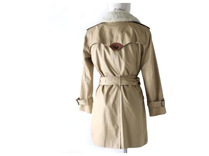 Abrigo trench para mujer Coach F76255 beige - vista 3